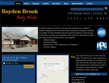 Tablet Screenshot of boydenbrook.com